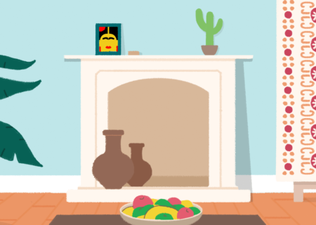 cartoon living room